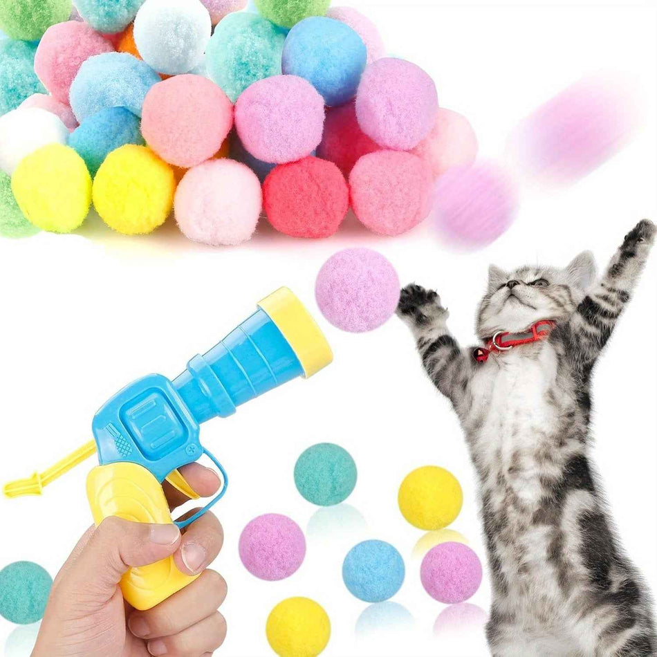 31pcs Ball Toy Launcher Gun Balls