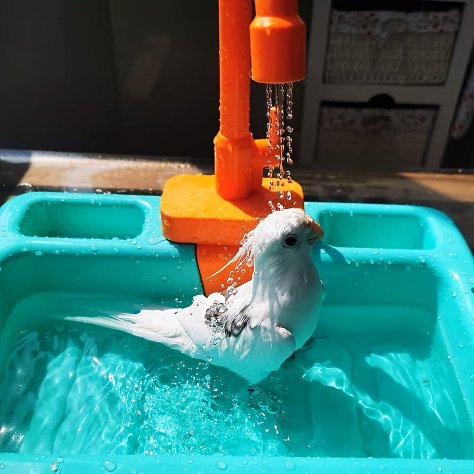 Automatic Bird Bath Tub with Faucet