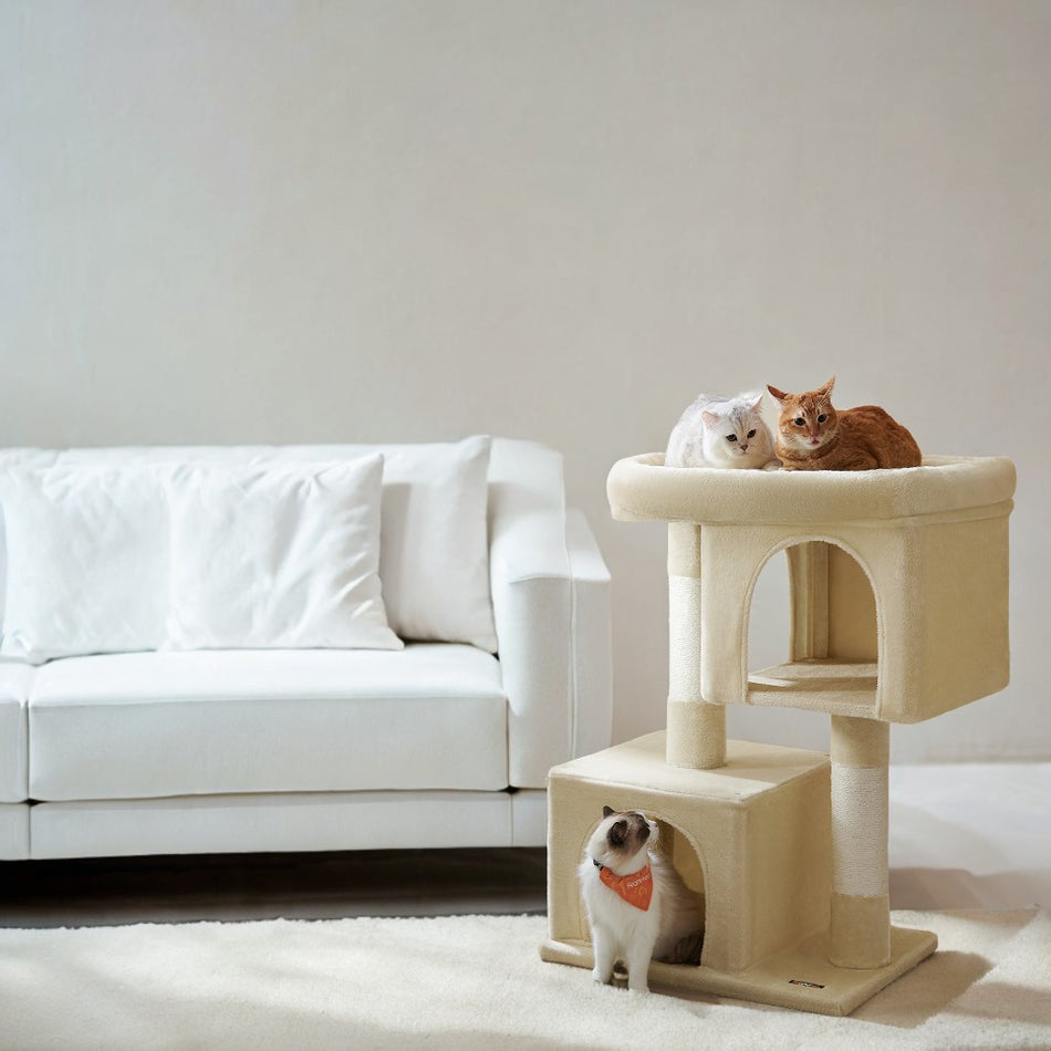 Feandrea Cat Tree, 39. 81-Inch Cat Tower, Cat Condo For