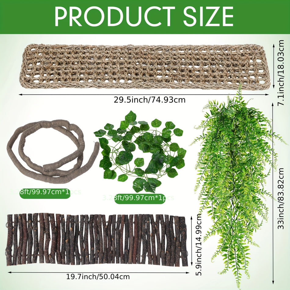 8-Piece Gecko Tank Accessory Kit