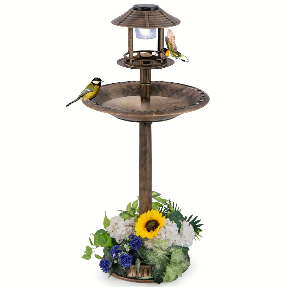 3-in-1 Solar Bird Bath Fountain (42")