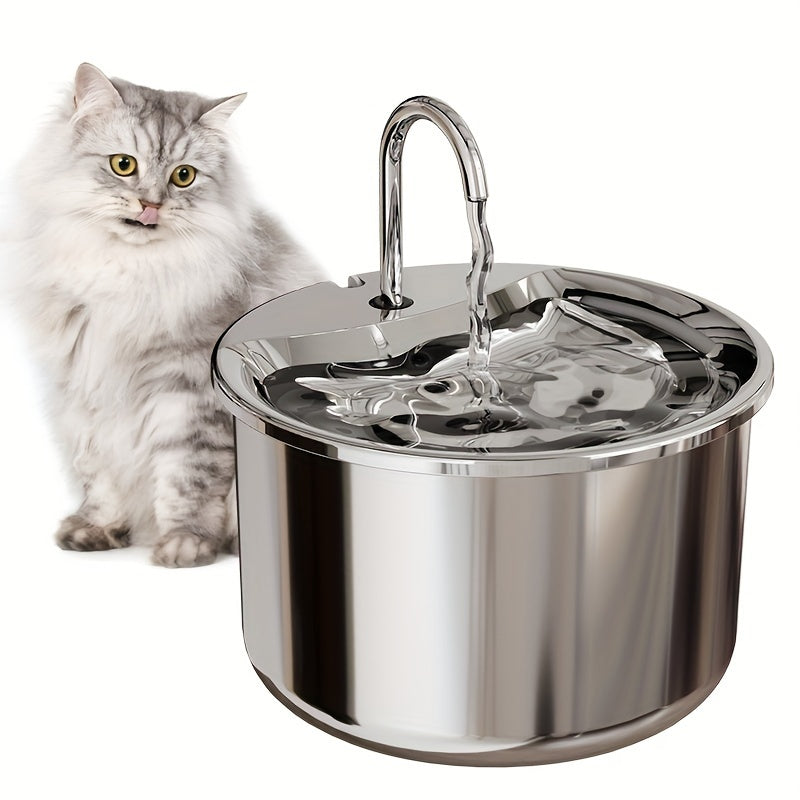 Stainless Steel Pet Water Fountain (2L)