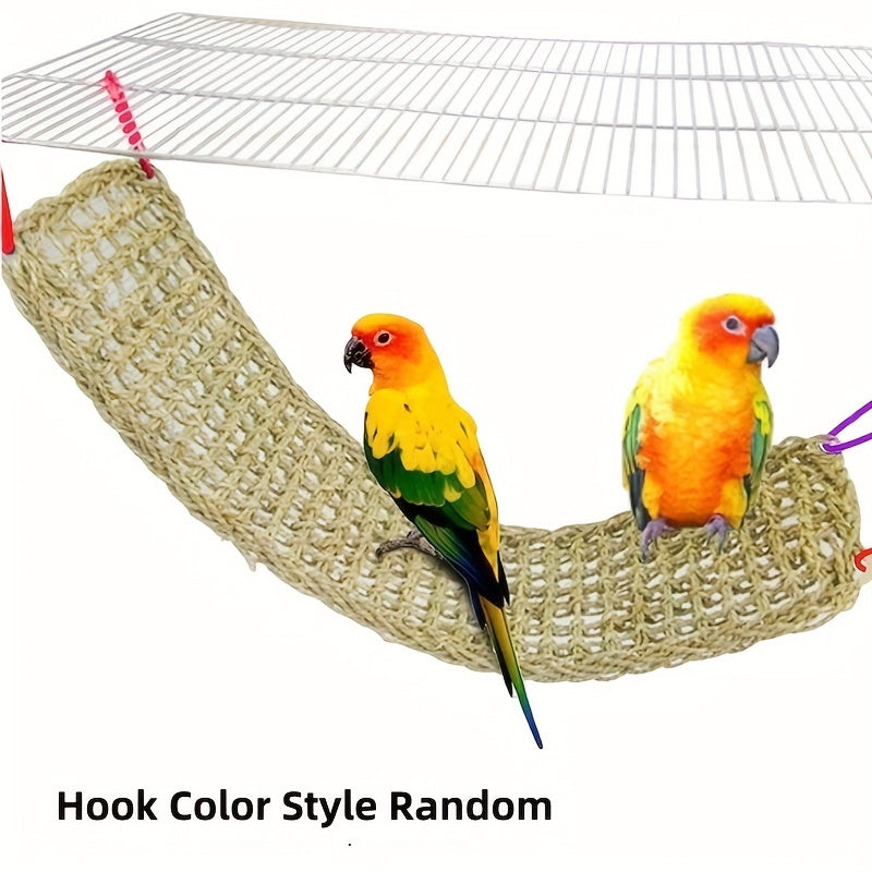 Natural Grass Bird Hammock (4-Hook)