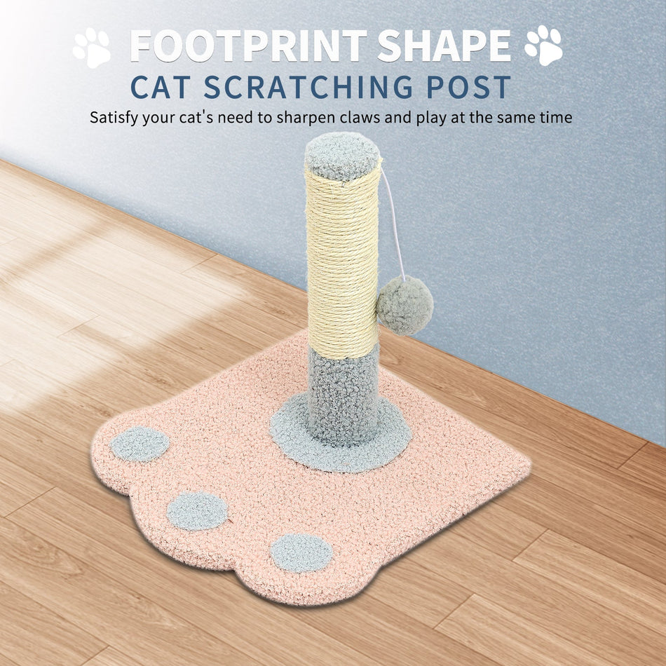 Cute Paw Footprints Cat Scratch Columns, Grinding Claws To Play With