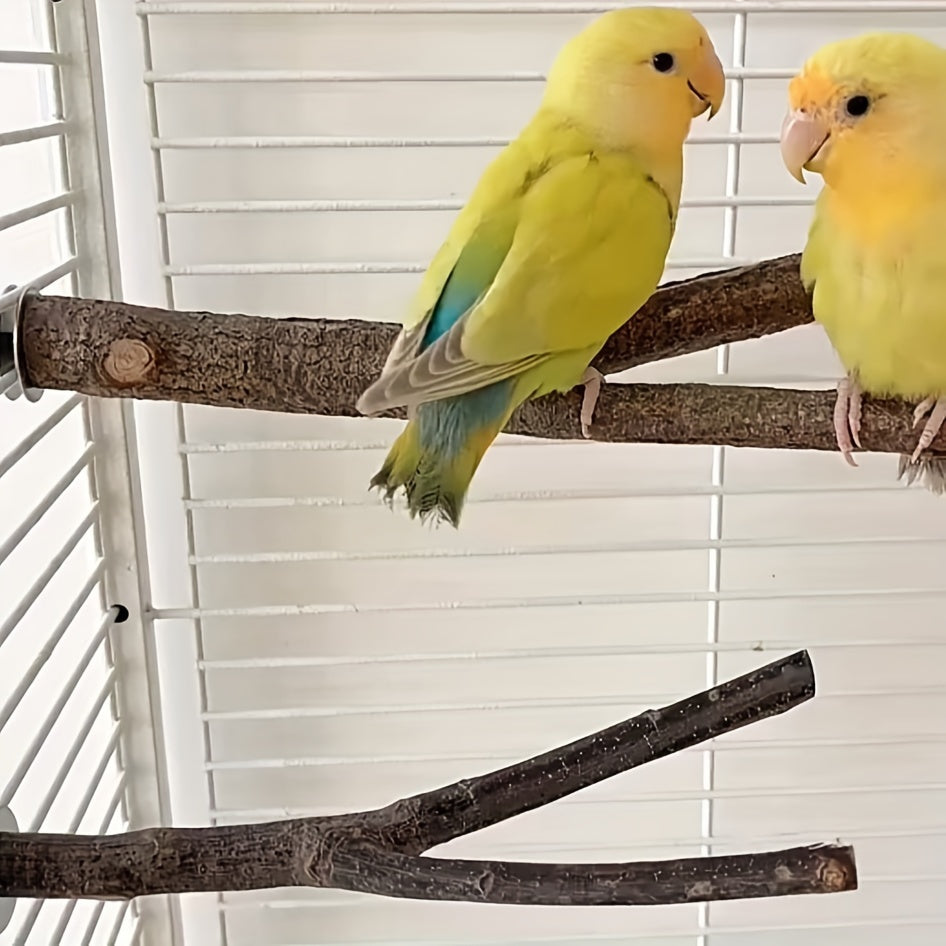 3pcs Natural Wood Bird Perch Set