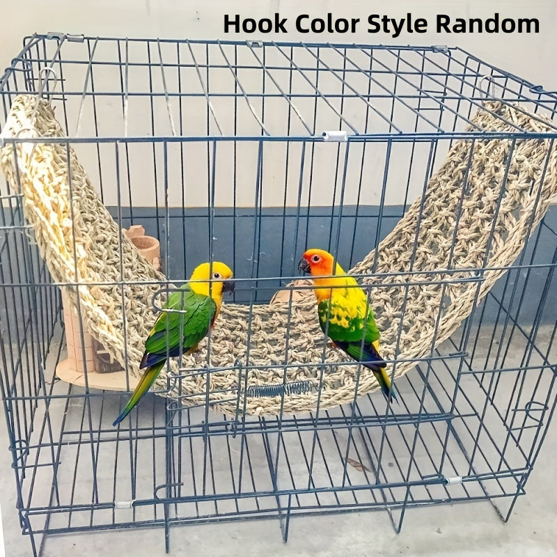 Natural Grass Bird Hammock (4-Hook)