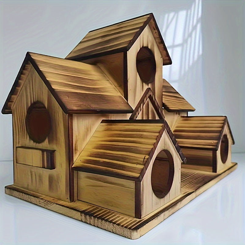 Rustic Wooden Hummingbird Birdhouse