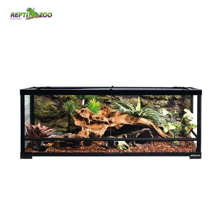 35 Gal 132 L Reptile Terrarium Custom Reptile Vivarium Black Reptile Tank With Full Glass Sides