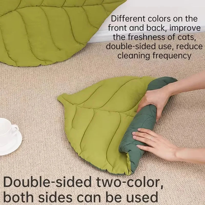 Bed Mats Soft Cotton Leaf Shaped