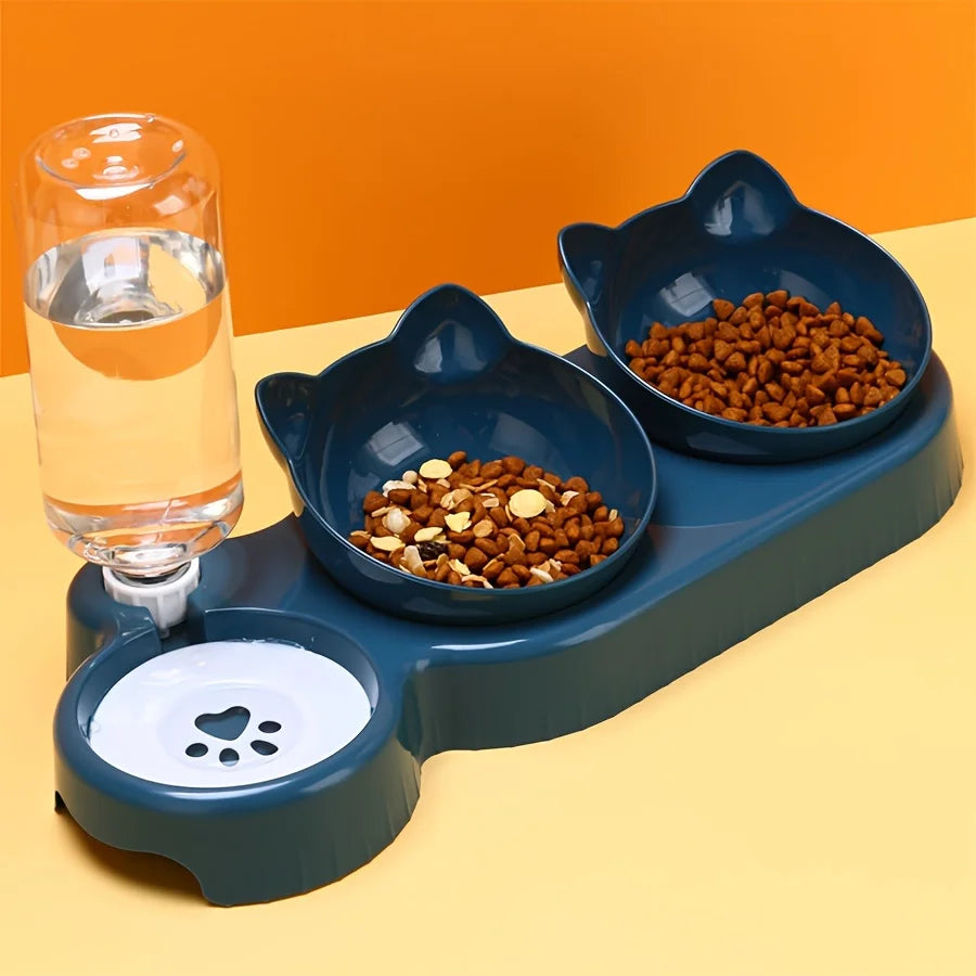 Bowls Water Feeder Ear Design Tilted