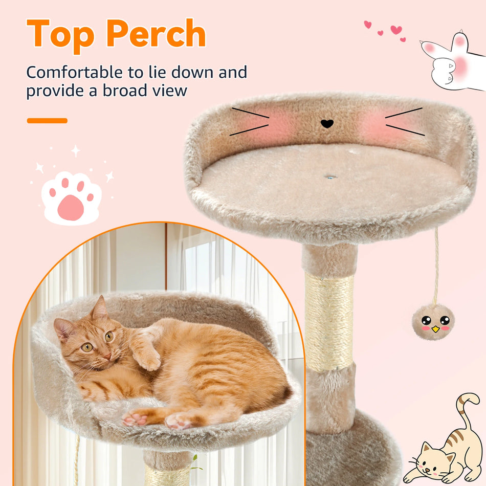 Passerscat Cat Tree Tower Cat Climbing Frame For Indoor Cat