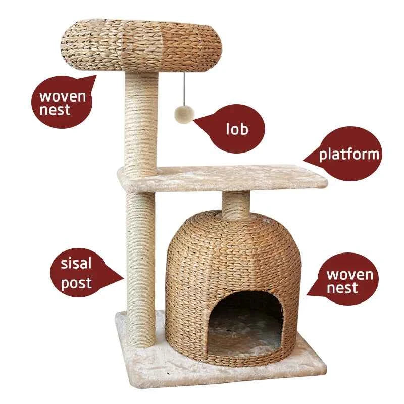 Hot Sell New Design Cat Scratcher Pet Toy Cat Tree Tower House
