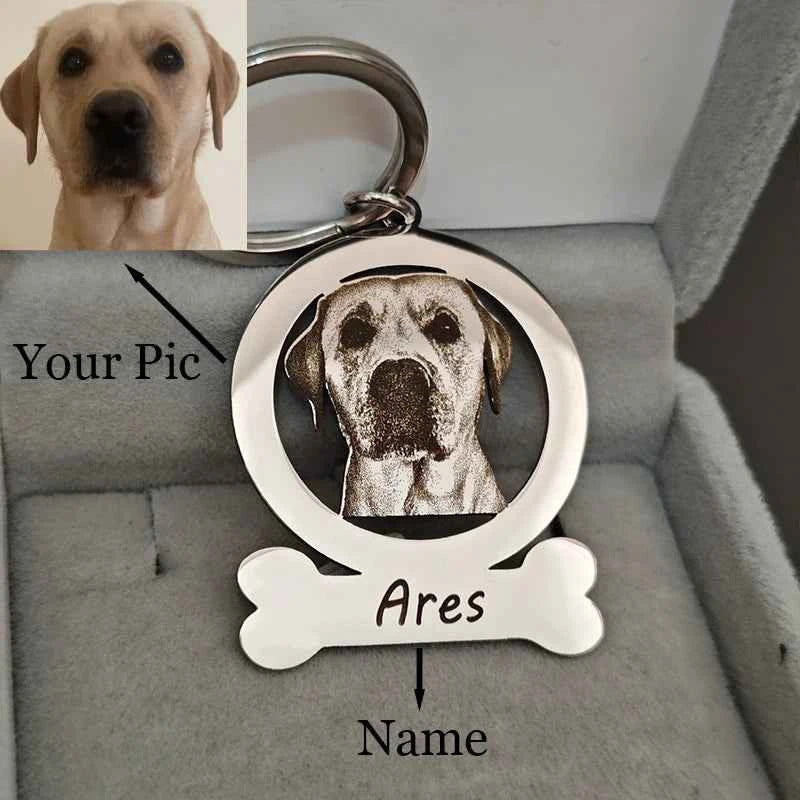 Custom Photo Name Keychain Personalized Memories