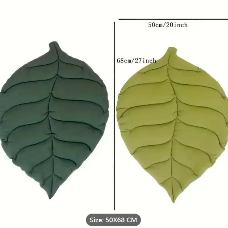Bed Mats Soft Cotton Leaf Shaped