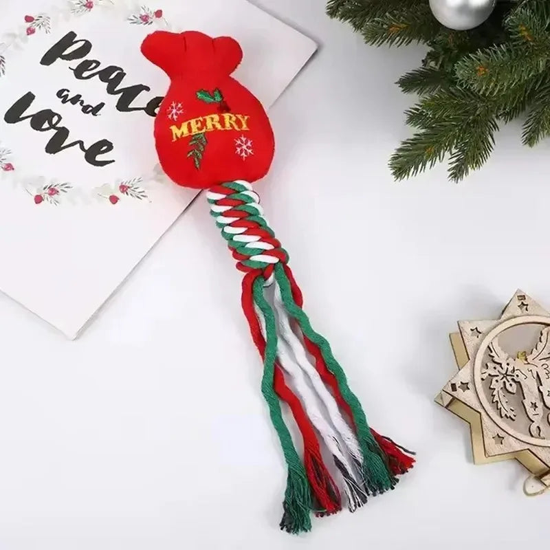 Christmas Pet Cat And Dog Toys, Cartoon And Cute,
