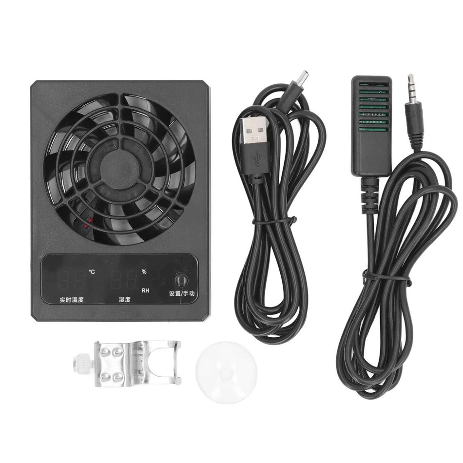 Reptile  Fan Heat Dissipation Quiet Improving Air Circulation Reptiles Terrarium Fan Intelligent for Snakes for Amphibians