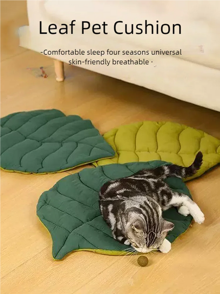 Bed Mats Soft Cotton Leaf Shaped