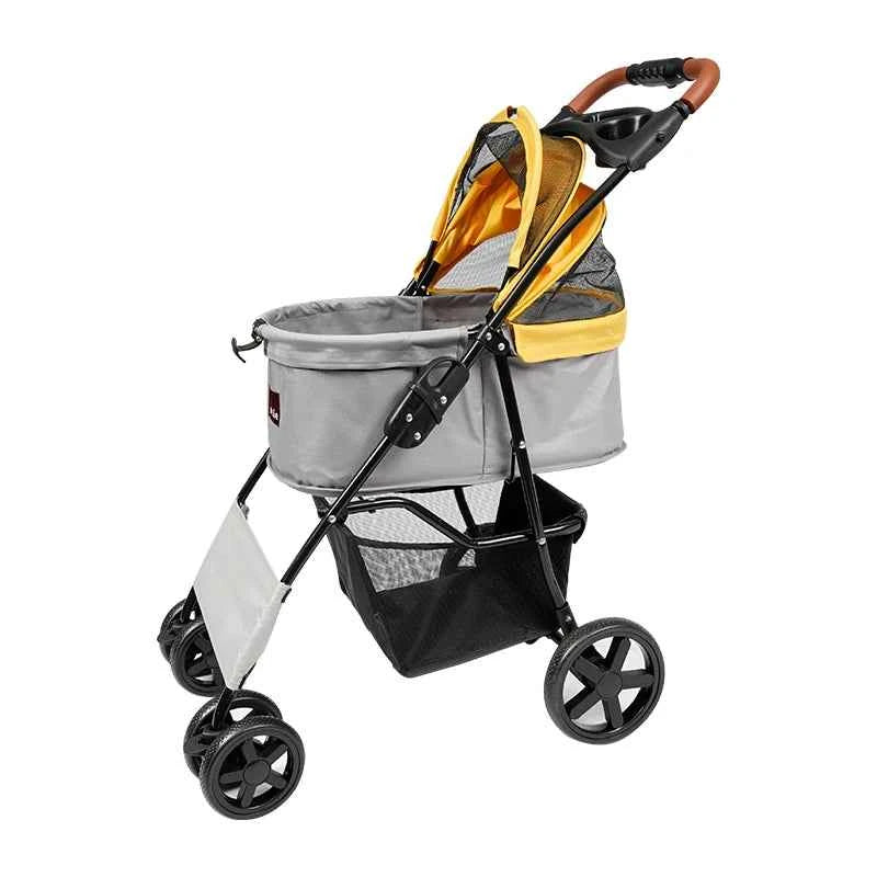 Travel-friendly 4-Wheel Pet Trolley Dog Stroller And Cat Cart Carrier Comfortable Convenient Pet Stroller Bag For Cats Dogs