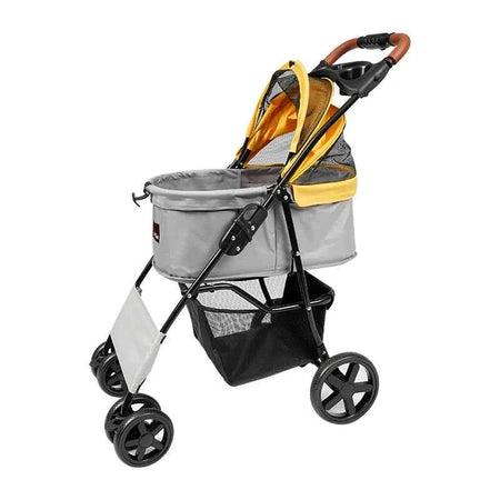 Travel-friendly 4-Wheel Pet Trolley Dog Stroller And Cat Cart Carrier Comfortable Convenient Pet Stroller Bag For Cats Dogs