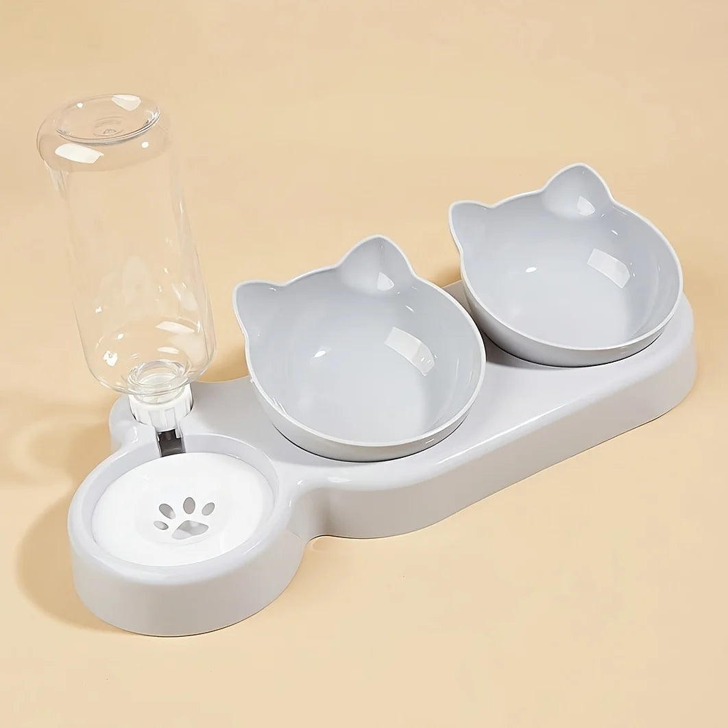 Bowls Water Feeder Ear Design Tilted