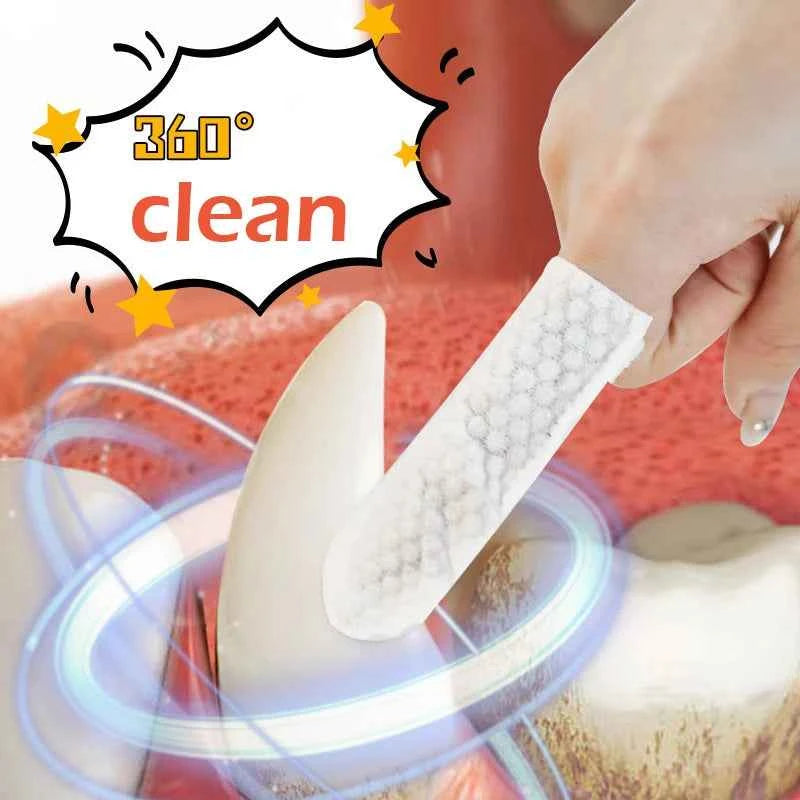 Cleaning Disposable Finger Toothbrush Teeth Cleaning