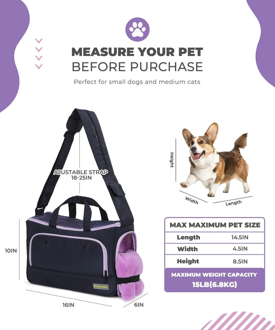 Pet Travel Carrying Bag Crossbody