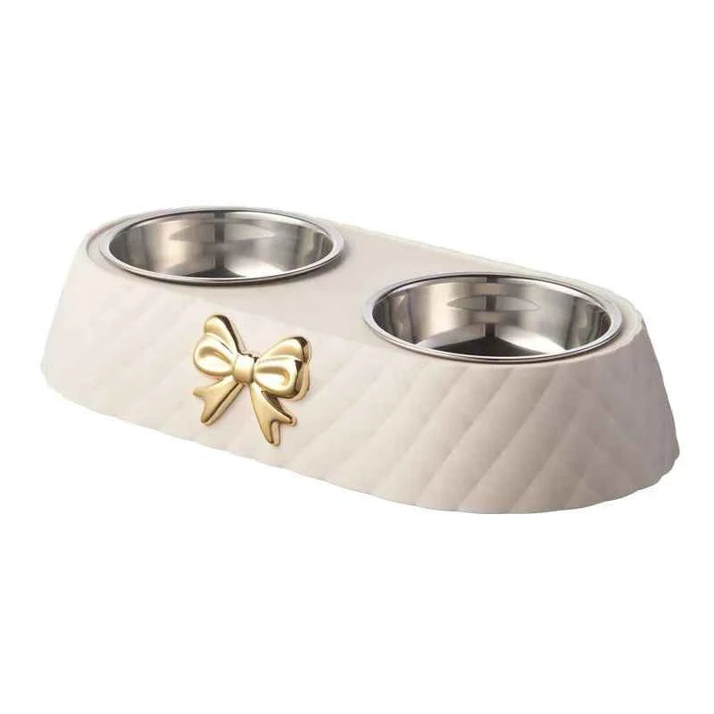 1pc Food Bowls Bowtie Food Drinking 10
