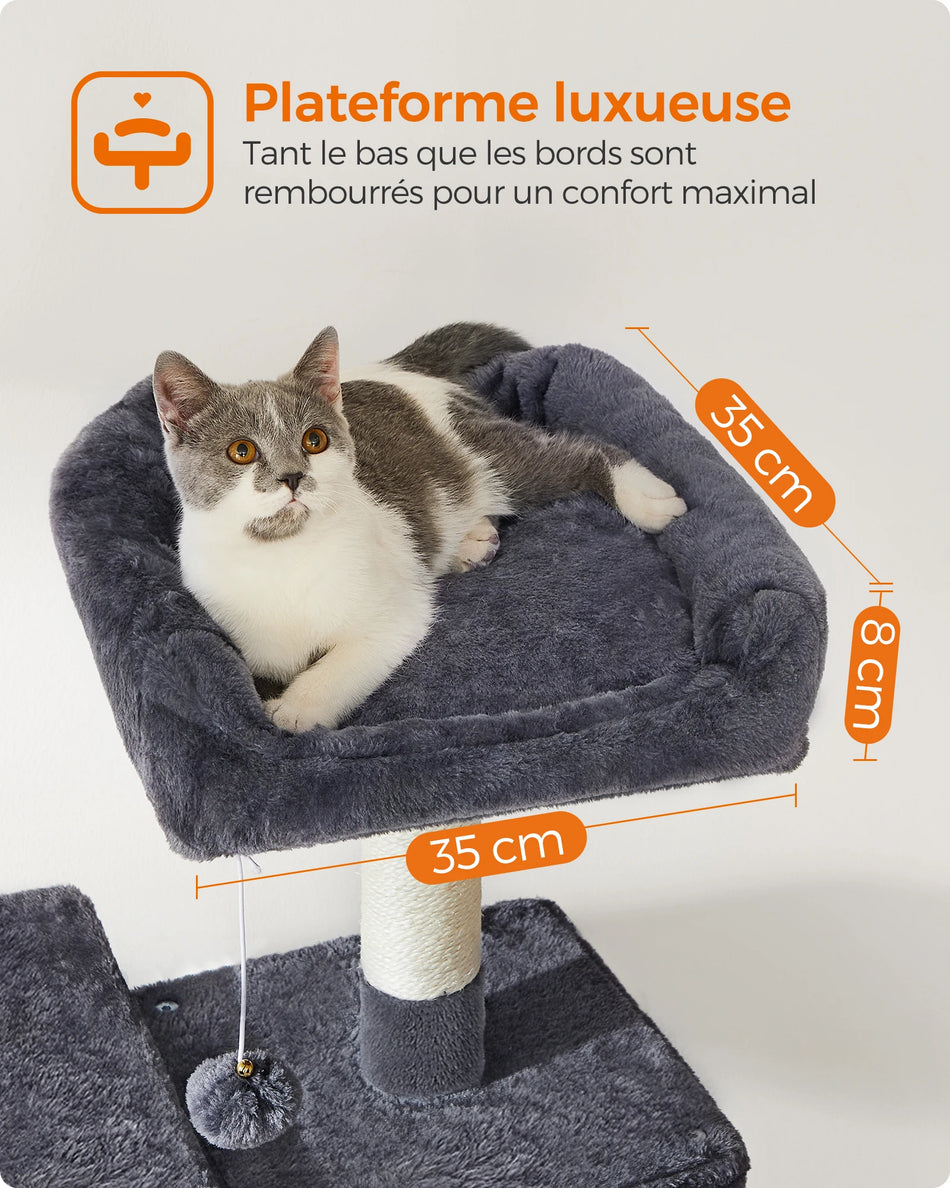 Feandrea Cat Tree, 143 Cm Cat Tower For Indoor Cats,