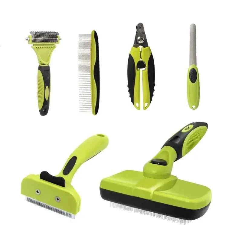 Grooming Deshedding Tools Brush Comb Set