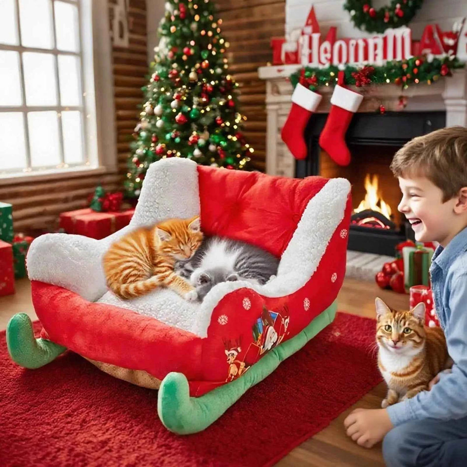 Christmas Themed Doggy Sleeping Bed Christmas 8