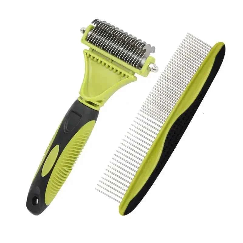 Grooming Deshedding Tools Brush Comb Set