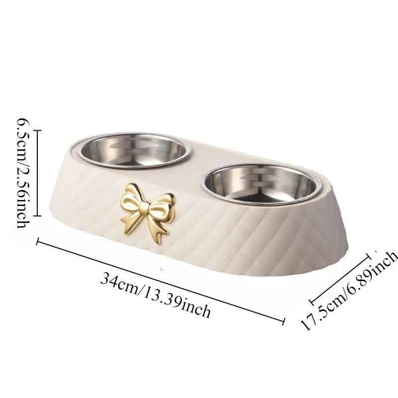 1pc Food Bowls Bowtie Food Drinking 10