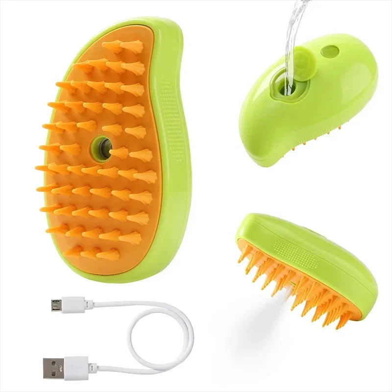 Grooming Brush Electric Spray Water Spray