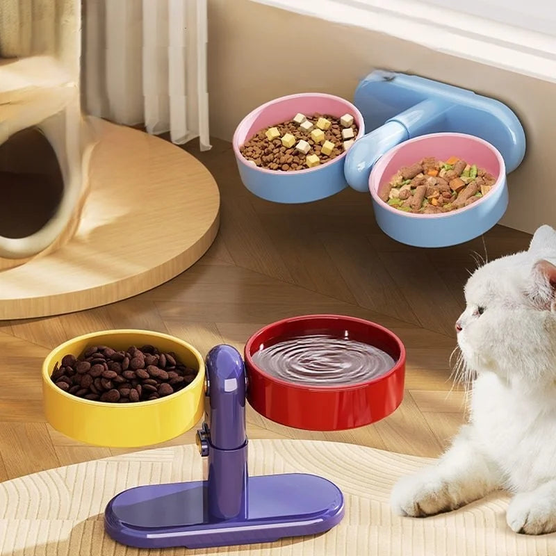 Feeder Elevated Bowls Height Tableware Feeding