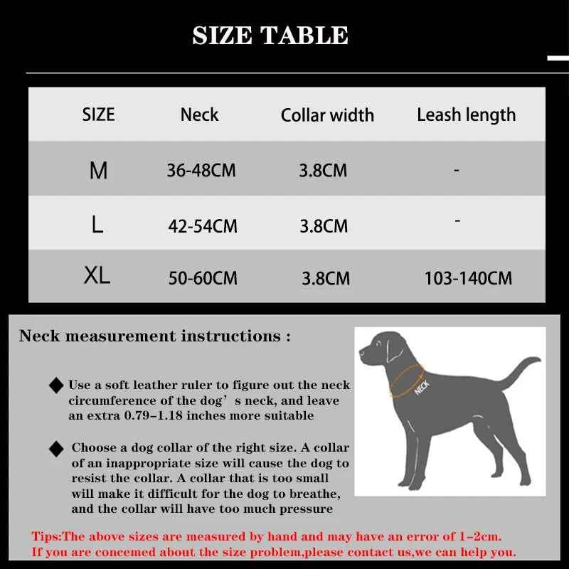 Collar Leash Set Nylon Material Collar