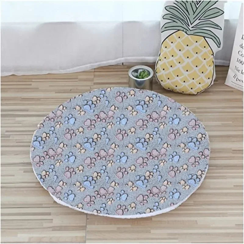 Plush Bed Mats Round Bed Small