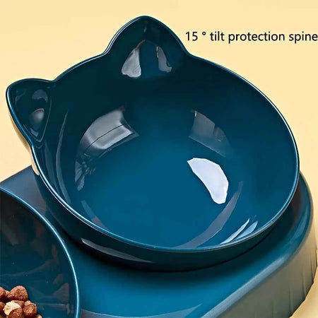 Bowls Water Feeder Ear Design Tilted