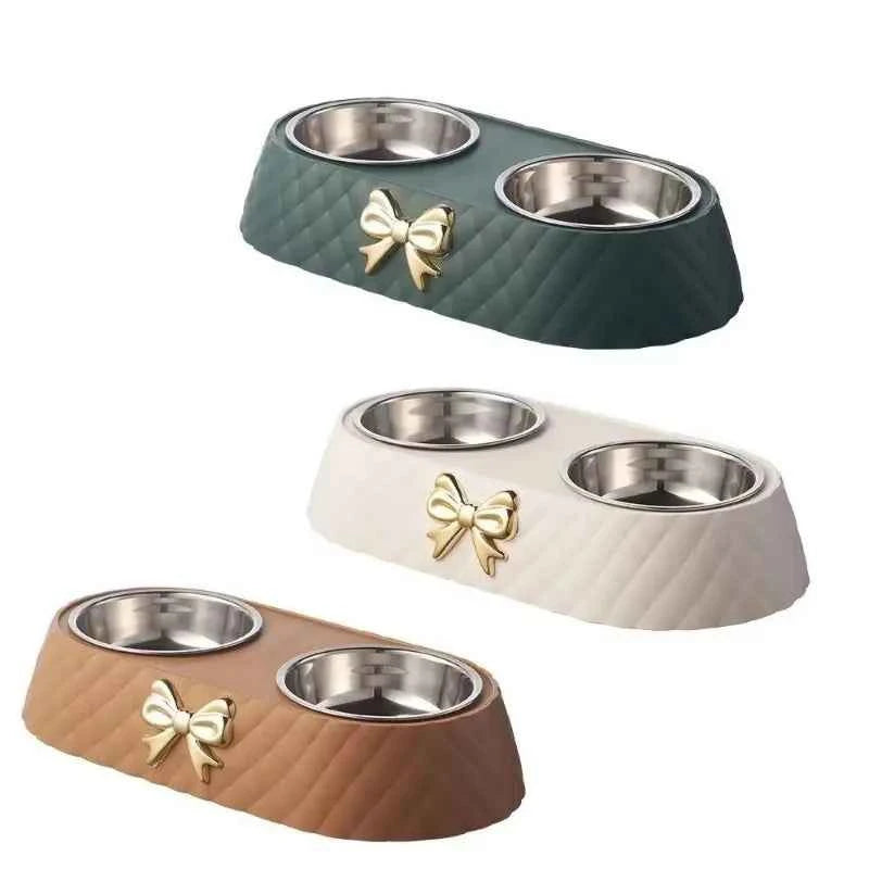 1pc Food Bowls Bowtie Food Drinking 10