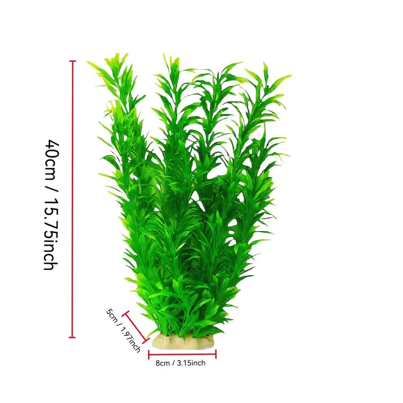 40Cm Green Artificial Aquarium Plant Fish