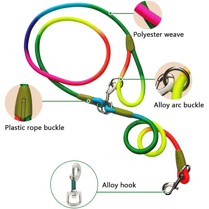 Reflective Nylon Leashes Pet Accessories Dogs Chain Traction Rope
