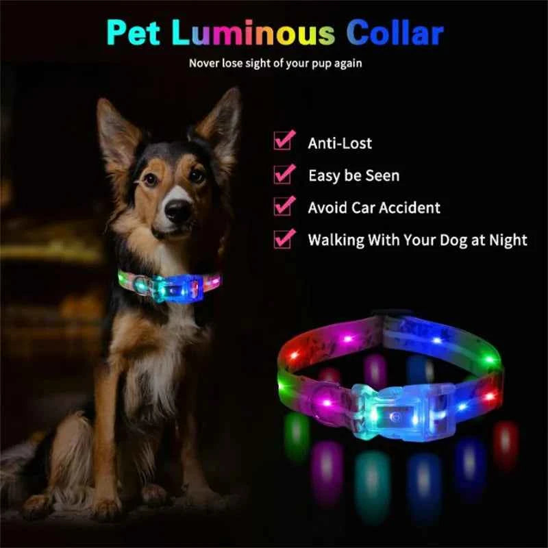 Led Collars Luminous Necklace Buckle Ip68