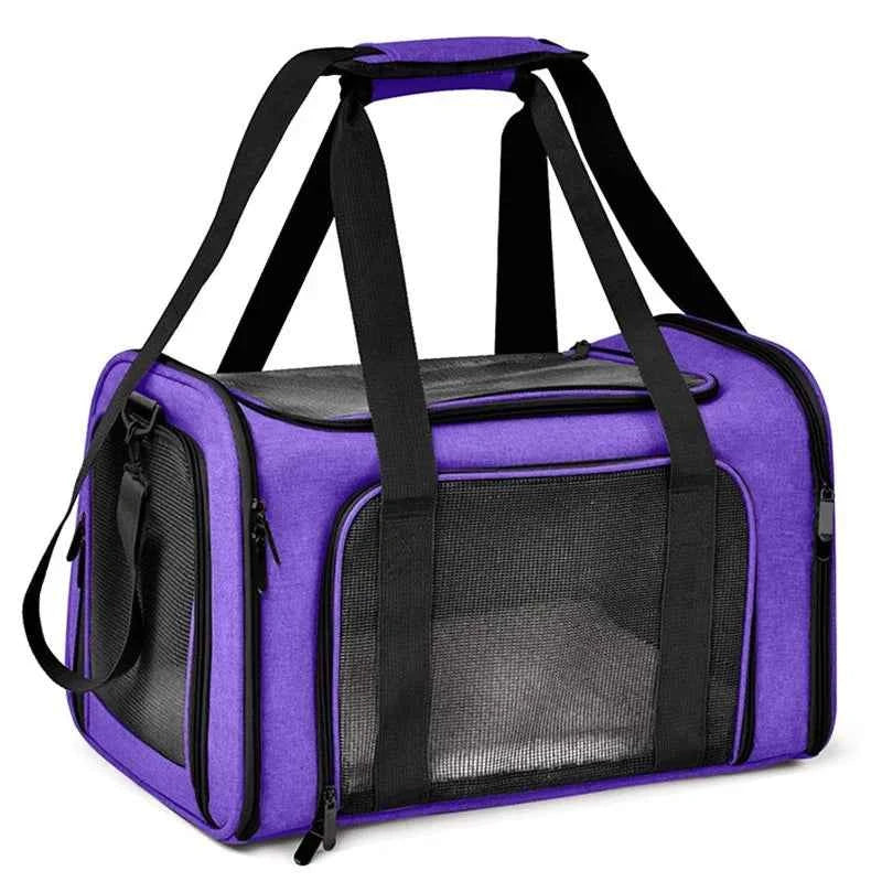 Airline Approved Pet Carrier for Cats & Dogs – Foldable Dog Bag with Soft Mat, Breathable Mesh Windows, Travel-Ready Cat Carrier