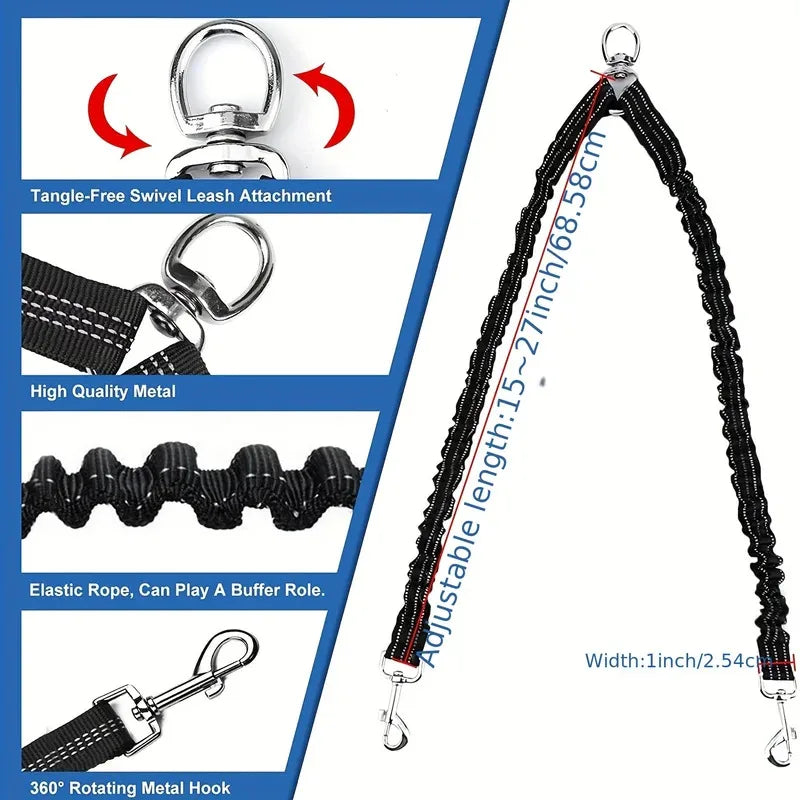 Double Leashes No Tangle Leash Coupler