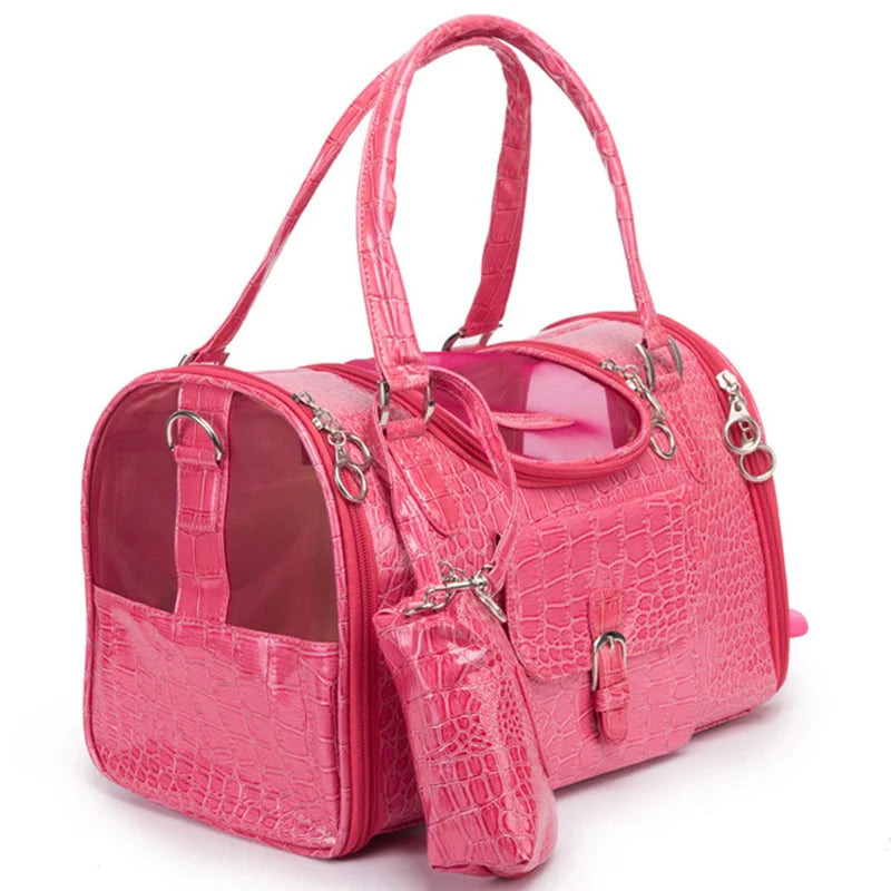 Premium Leather Soft Pet Carrier