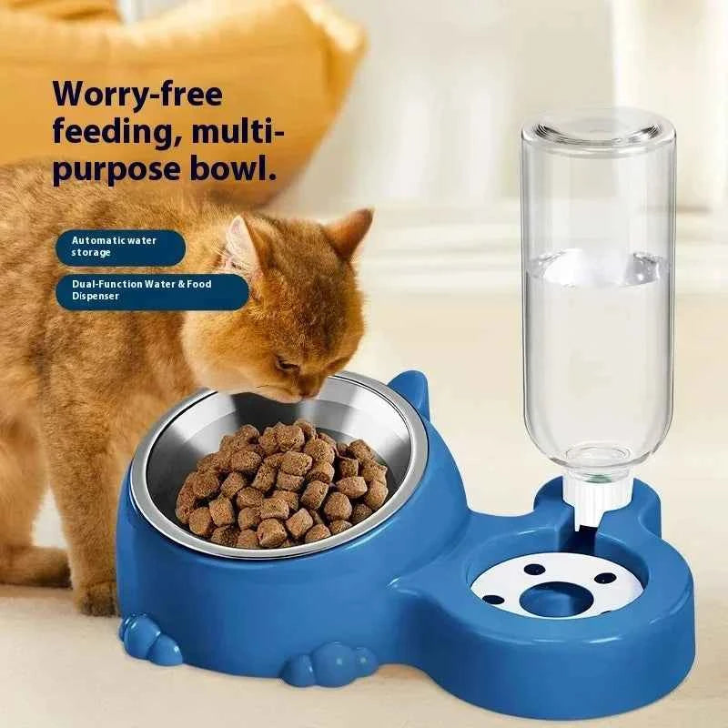 2-In-1 Stainless Steel Pet Bowl -