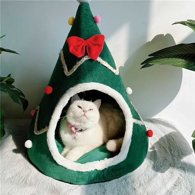 Houses For Cats Christmas Beds Winter Pet Supplies Warm