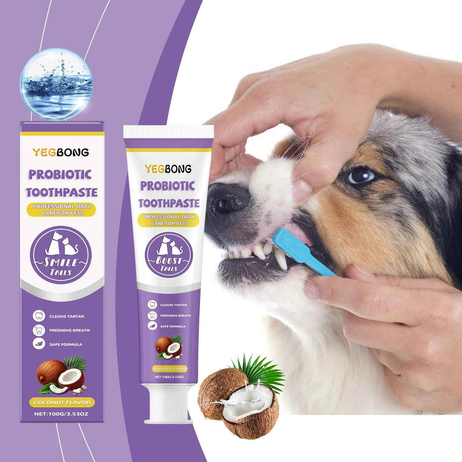 Probiotic Toothpaste Pets Eliminates Plaque Freshens