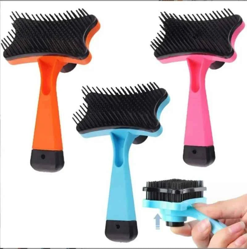 Brush Grooming Brush Self Cleaning Static