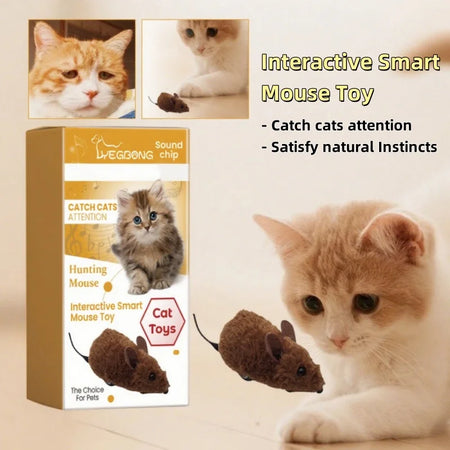 Interactive Mouse Toy Plush Simulation Sound