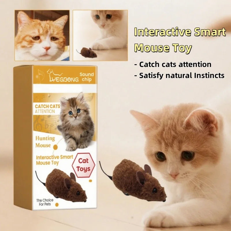 Interactive Mouse Toy Plush Simulation Sound
